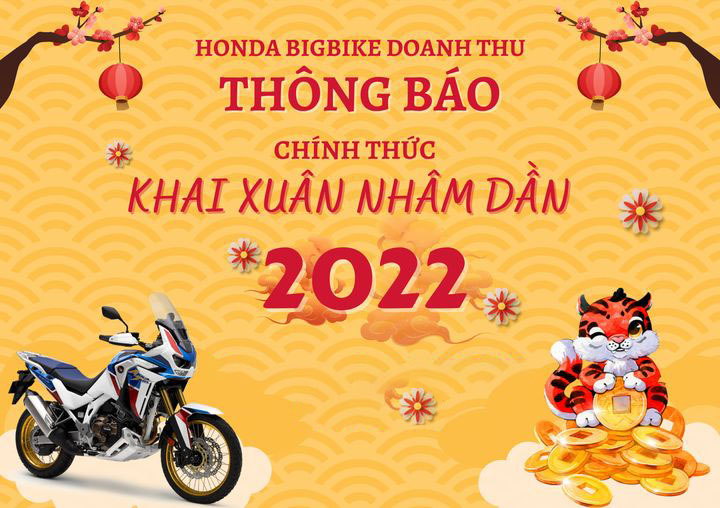 HONDA BIGBIKE DOANH THU CHÍNH THỨC MỞ CỬA KHAI XUÂN