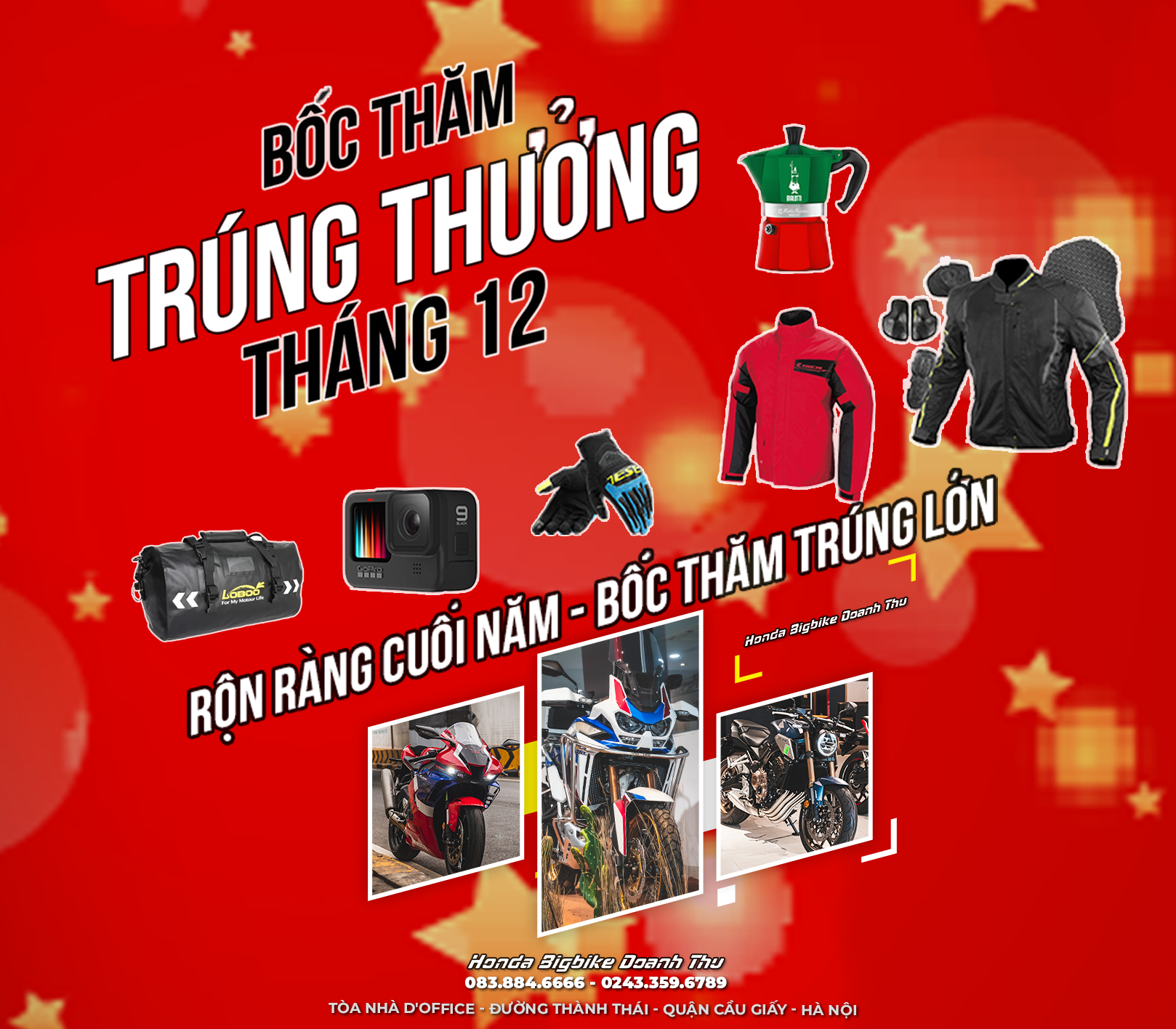 THÔNG BÁO KẾT QUẢ BỐC THĂM TRÚNG THƯỞNG 