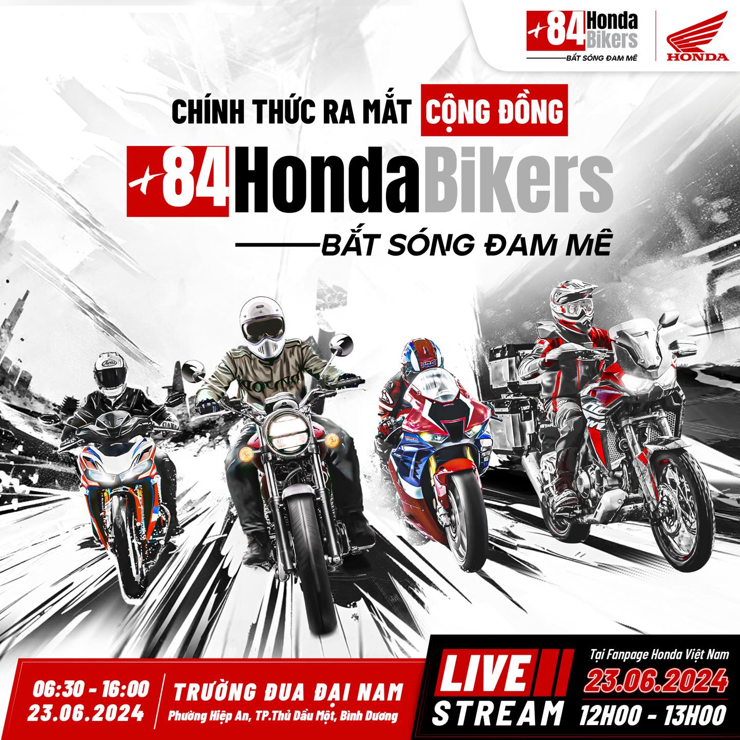 RA MẮT +84 Honda BIKERS - CỘNG ĐỒNG DÀNH CHO ANH EM CÓ NIỀM ĐAM MÊ XÊ DỊCH