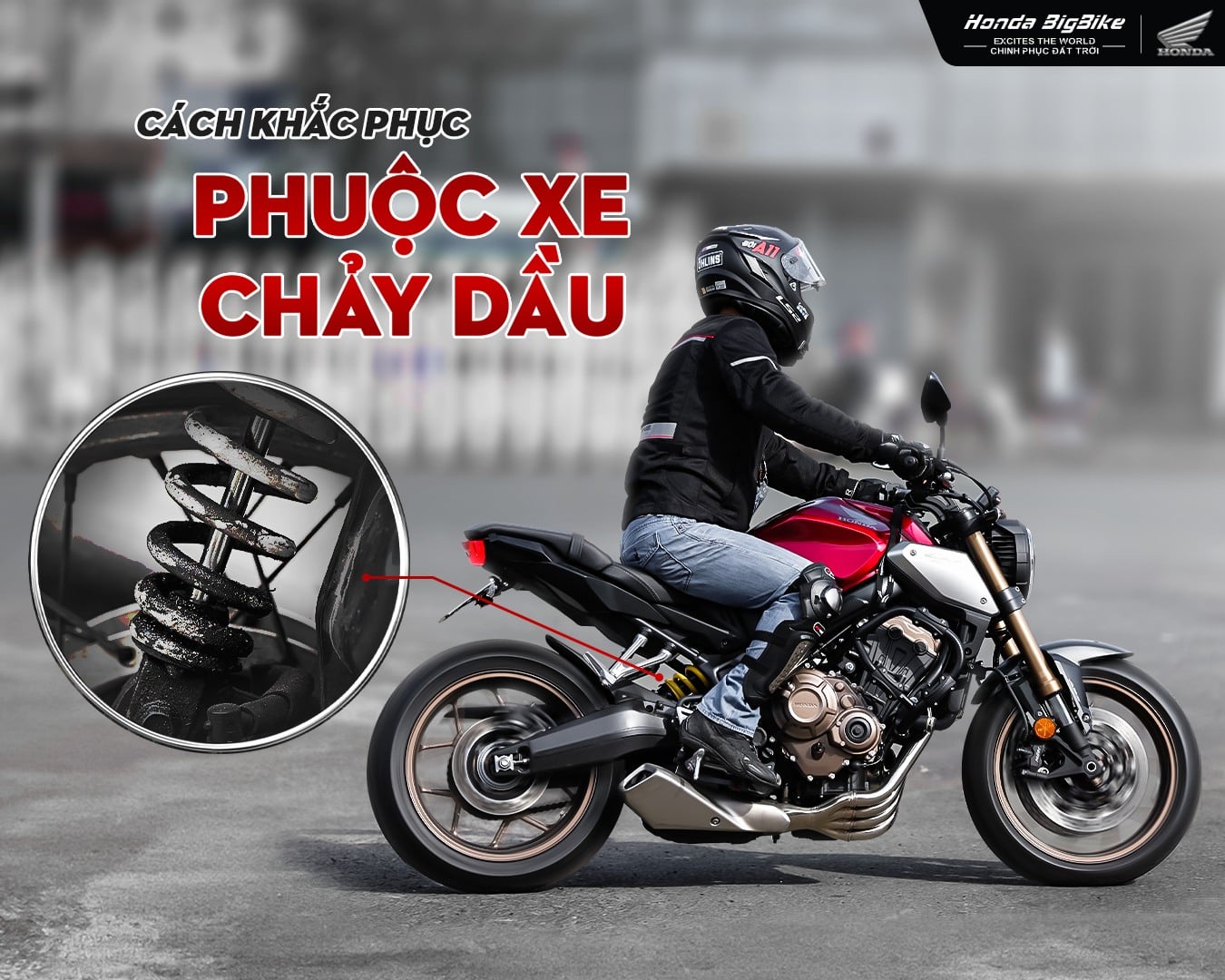 CÁCH KHẮC PHỤC KHI PHUỘC XE CHẢY DẦU