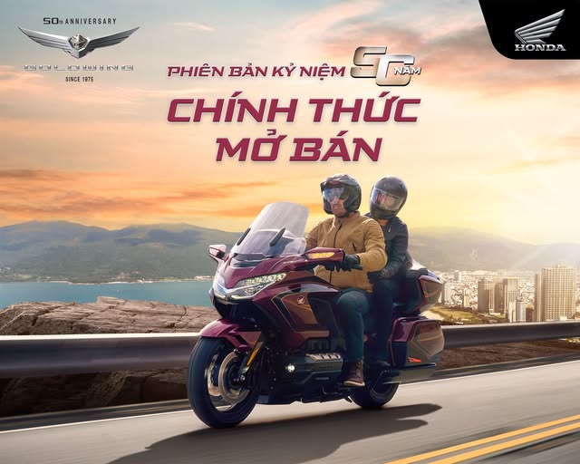 GOLD WING 2025 - PHIÊN BẢN KỶ NIỆM 50 NĂM CHÍNH THỨC MỞ BÁN TẠI VIỆT NAM TỪ NGÀY 07/06/2025