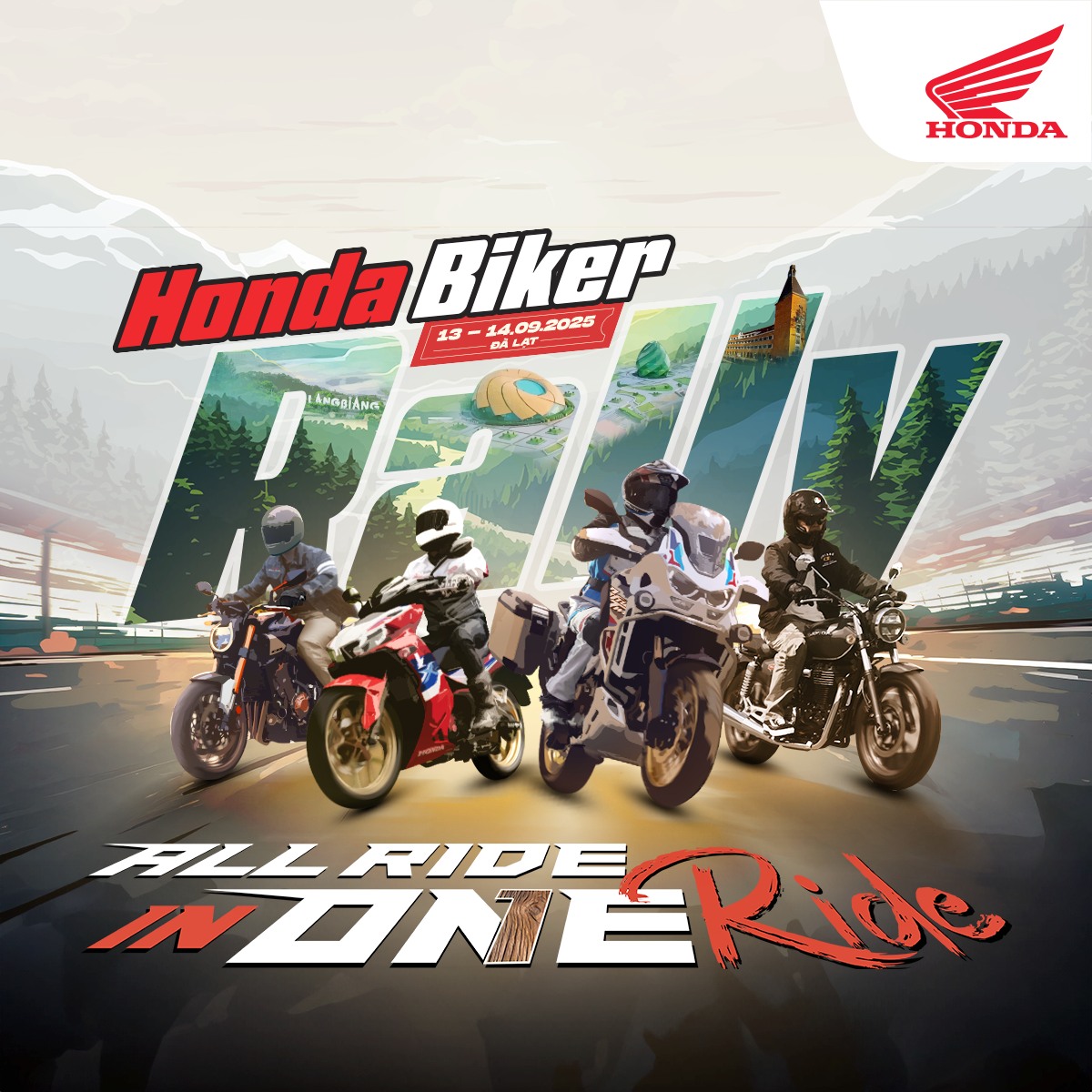 Honda Biker Rally Đà Lạt TRỞ LẠI HOÀNH TRÁNG – SẴN SÀNG HỘI NGỘ CÙNG CHIẾN HỮU!
