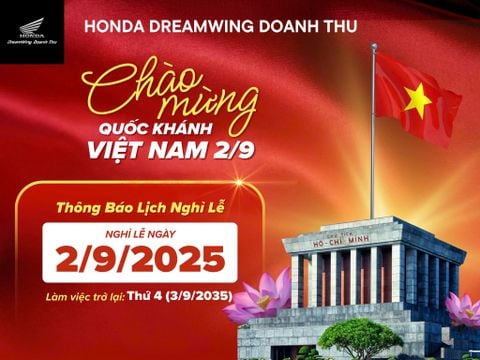 [THÔNG BÁO LỊCH NGHỈ LỄ QUỐC KHÁNH 2/9]