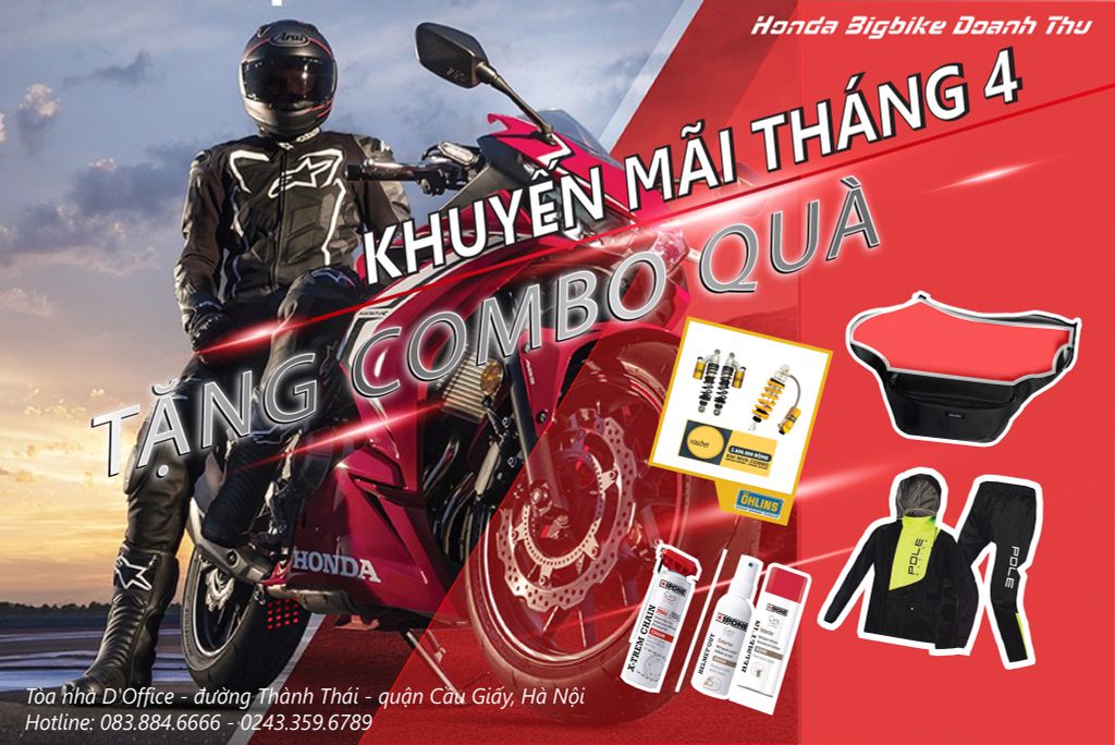 QUÀ TẶNG KHỦNG KHI MUA XE PHÂN KHỐI LỚN
