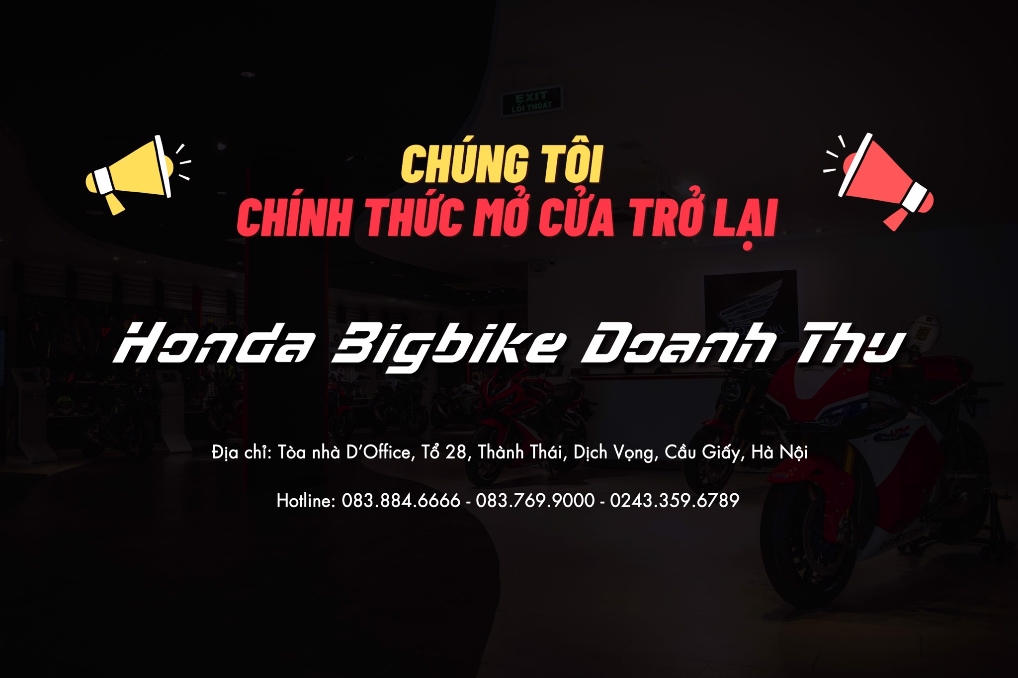 HONDA BIGBIKE DOANH THU MỞ CỬA TRỞ LẠI SAU GIÃN CÁCH
