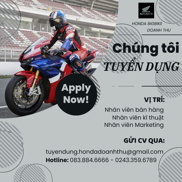 HONDA BIGBIKE DOANH THU [TUYỂN DỤNG]