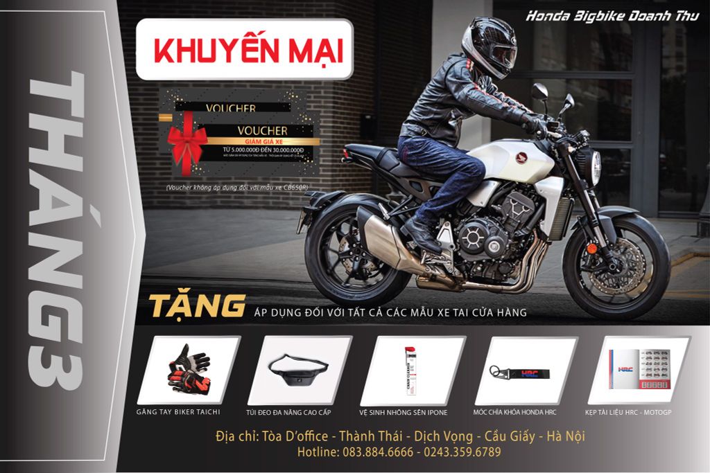 HONDA BIGBIKE KHUYẾN MẠI LỚN