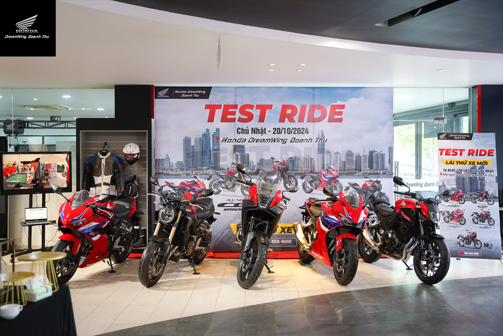 LÁI THỬ CHIẾN MÃ MỚI, TRẢI NGHIỆM CÔNG NGHỆ E-CLUTCH TẠI HONDA DREAMWING DOANH THU