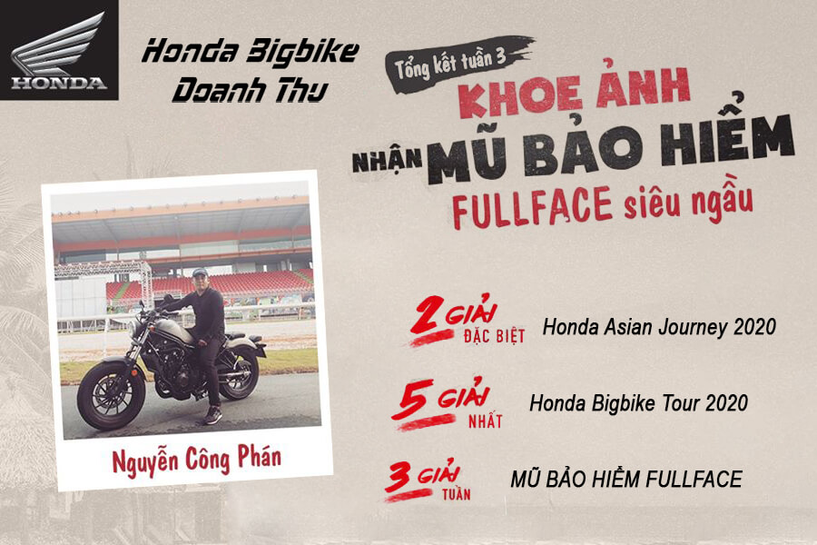 Cuộc thi ảnh “Honda Bigbike” đã có kết quả tuần 3