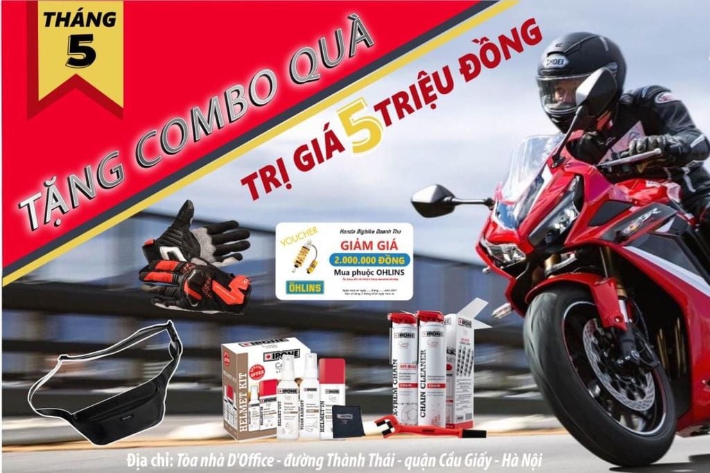 THÁNG 5 KHUYẾN MẠI MUA XE HONDA BIGBIKE