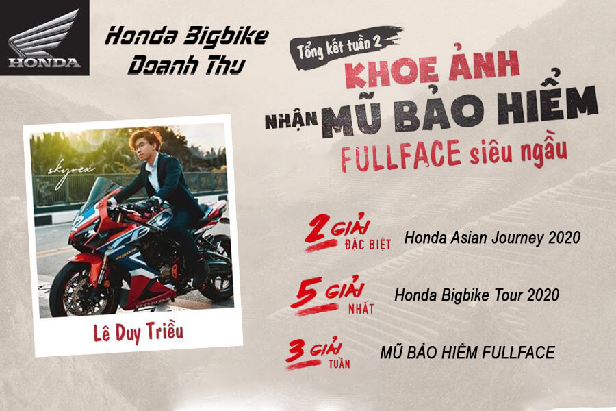 Cuộc thi ảnh “Honda Bigbike” đã có kết quả tuần 2