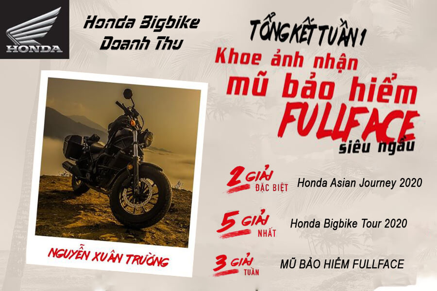 Cuộc thi ảnh “Honda Bigbike” đã có kết quả tuần 1