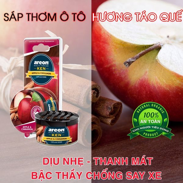 Nước hoa kẹp cửa gió hương Táo Quế