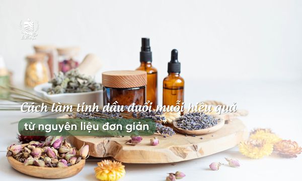 Cách làm tinh dầu đuổi muỗi hiệu quả từ nguyên liệu đơn giản