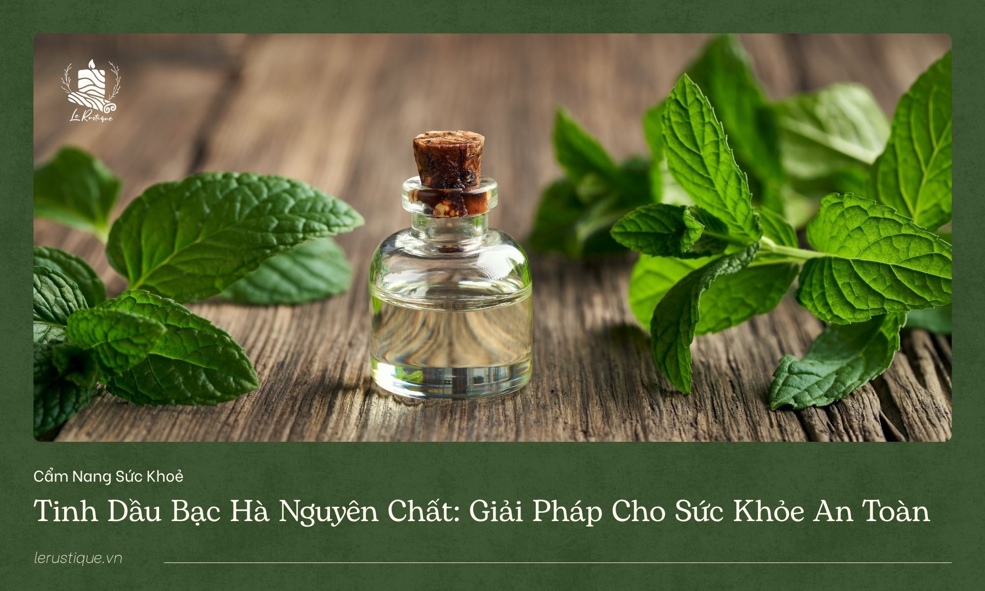 Tinh dầu bạc hà nguyên chất: Giải pháp cho sức khỏe an toàn