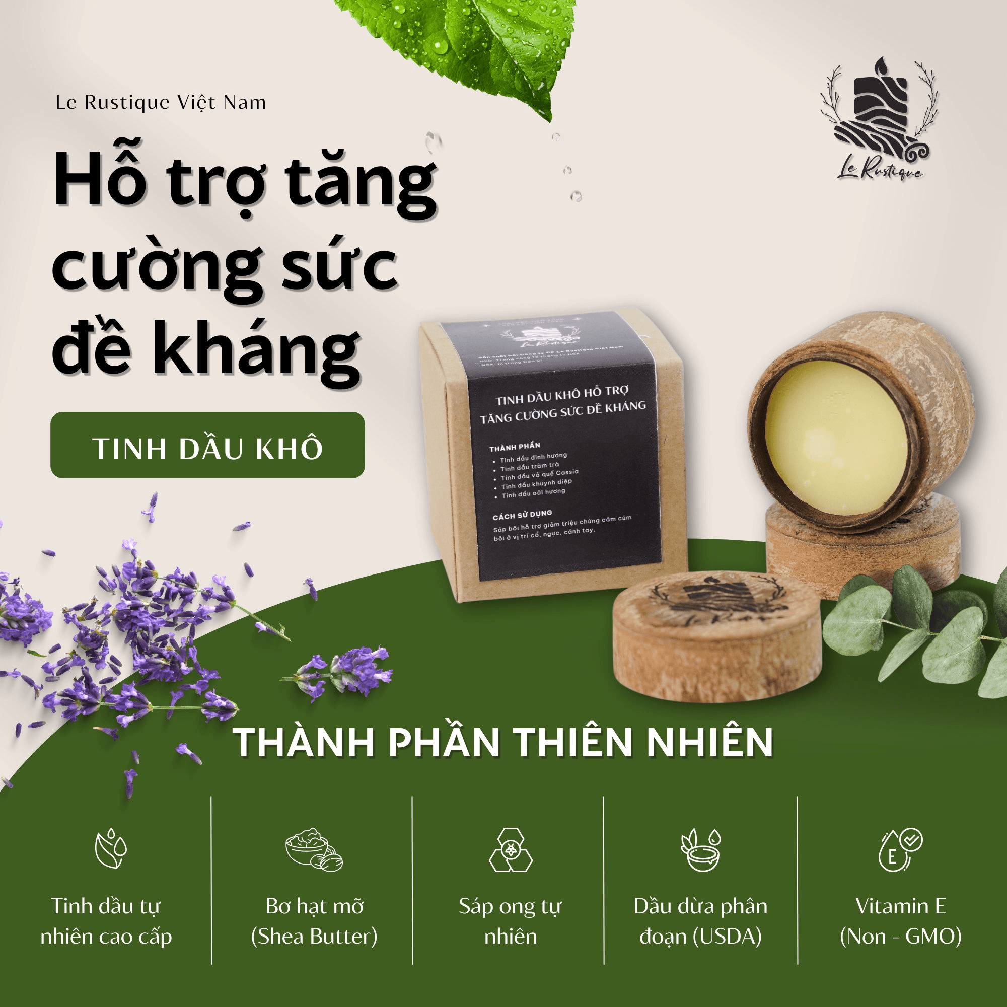 Tinh Dầu Khô - Liệu Pháp Trị Liệu Mới Mẻ Từ Le Rustique