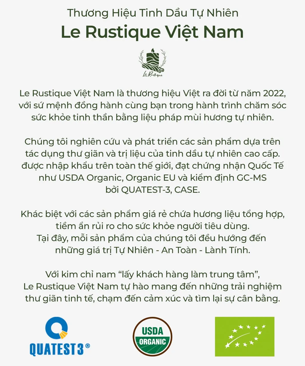 Thương hiệu Le Rustique Việt Nam