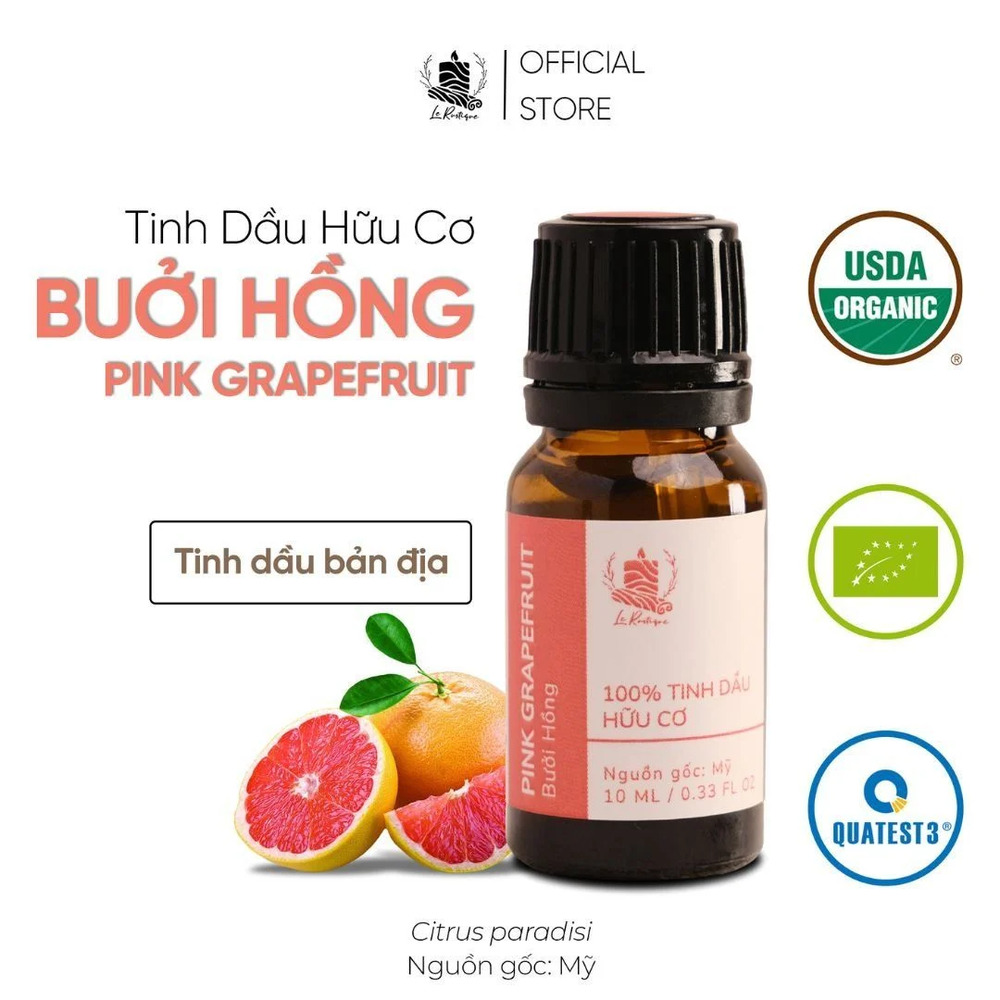Tinh dầu hữu cơ Bưởi Hồng