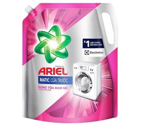 nước giặt ariel bung toả đam mê cửa trước