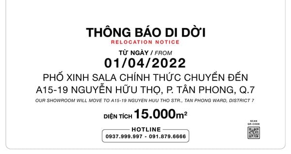 THÔNG BÁO CHUYỂN ĐỊA ĐIỂM