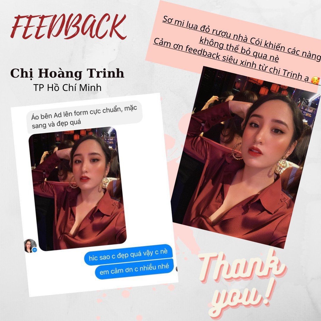 Feeback Áo Sơ Mi Lụa Satin Cói Design