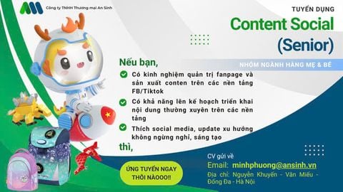 Vị trí: Senior Content Social
