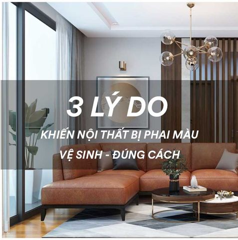 3 Nguyên Nhân Khiến Nội Thất Bị Phai Màu - Giải Pháp Giúp Vệ Sinh Nội Thất Đúng Cách