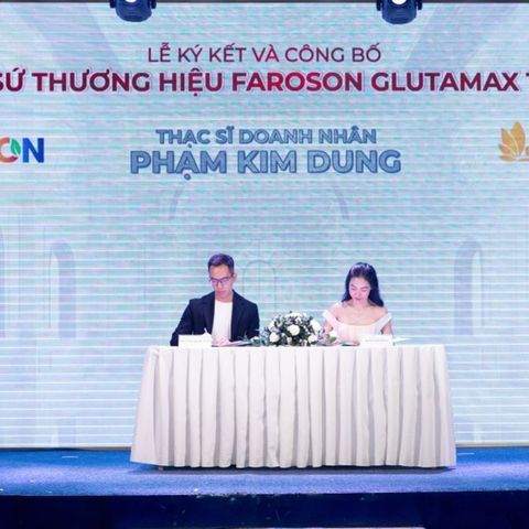 HỌP BÁO CÔNG BỐ THẠC SĨ DOANH NHÂN PHẠM KIM DUNG CHÍNH THỨC TRỞ THÀNH ĐẠI SỨ THƯƠNG HIỆU TPBVSK FAROSON GLUTAMAX 1,000