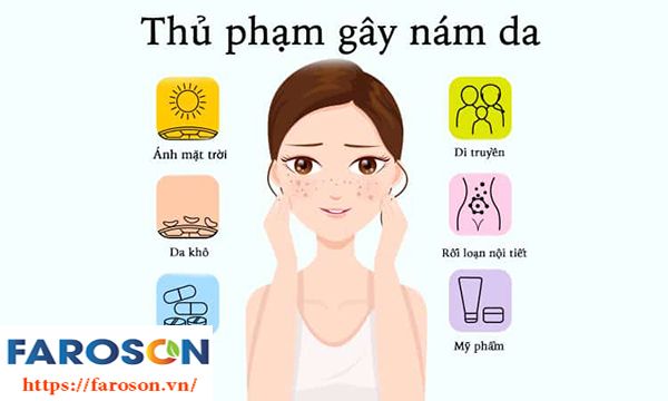 nguyên nhân gây nám da