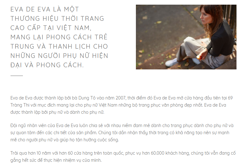 giới thiệu Eva De Eva