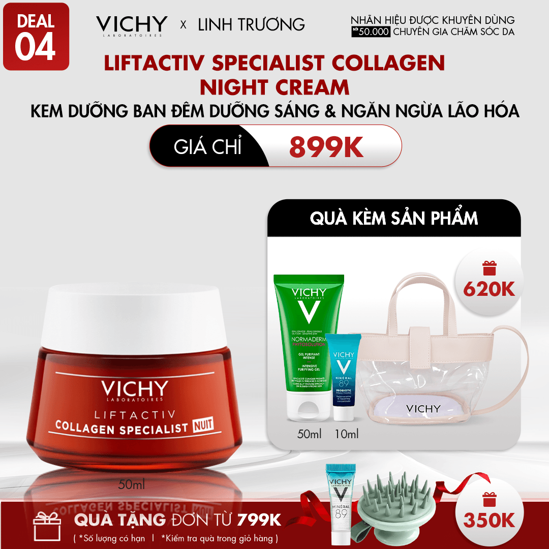 DEAL 4_LIFTACTIV SPECIALIST COLLAGEN NIGHT CREAM KEM DƯỠNG BAN ĐÊM GIÚP DƯỠNG SÁNG & NGĂN NGỪA LÃO HÓA
