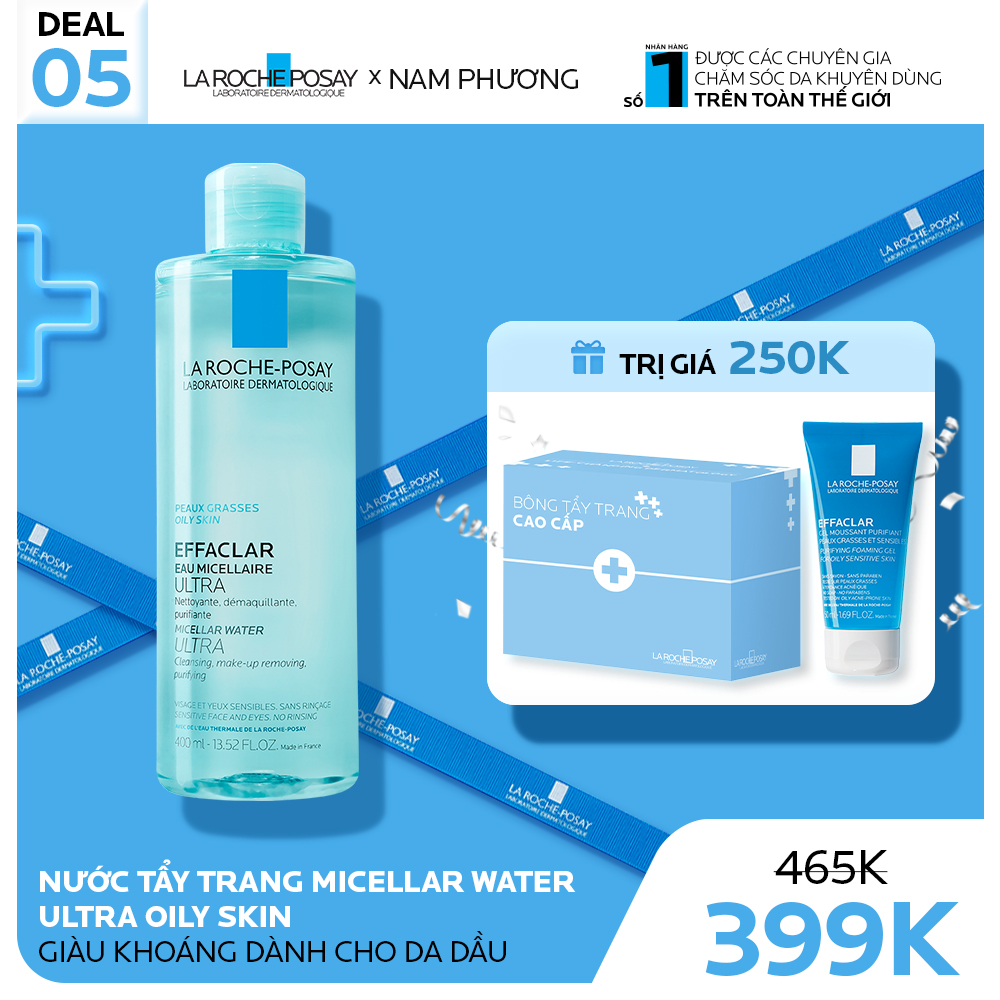 DEAL 5_NƯỚC TẨY TRANG MICELLAR WATER ULTRA OILY SKIN GIÀU KHOÁNG DÀNH CHO DA DẦU