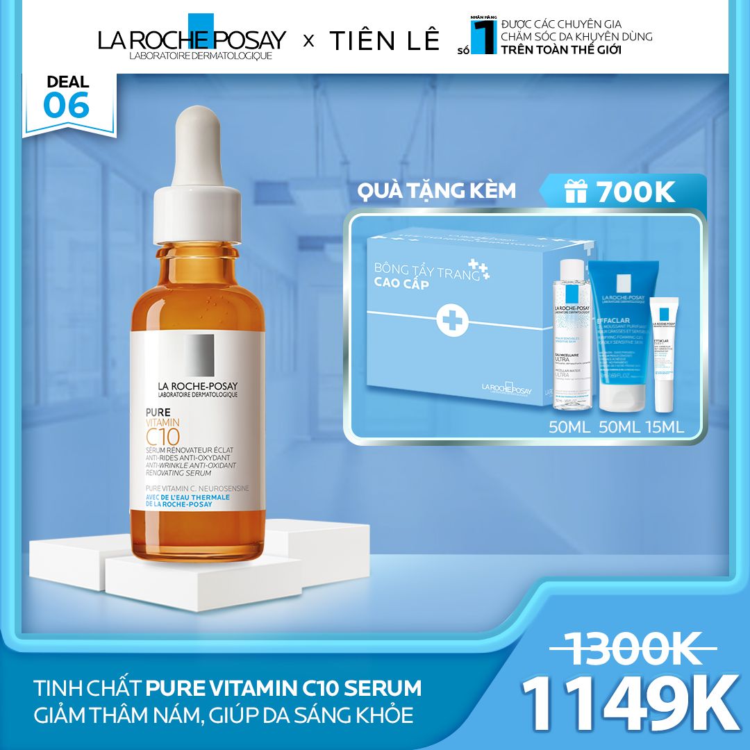 DEAL 6_TINH CHẤT PURE VITAMIN C10 SERUM GIẢM THÂM NÁM, GIÚP DA SÁNG KHỎE