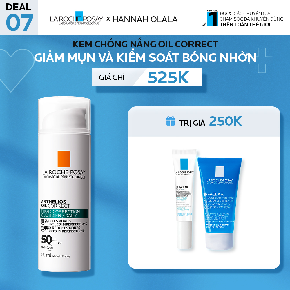 DEAL 7_KEM CHỐNG NẮNG OIL CORRECT GIẢM MỤN VÀ KIỂM SOÁT BÓNG NHỜN
