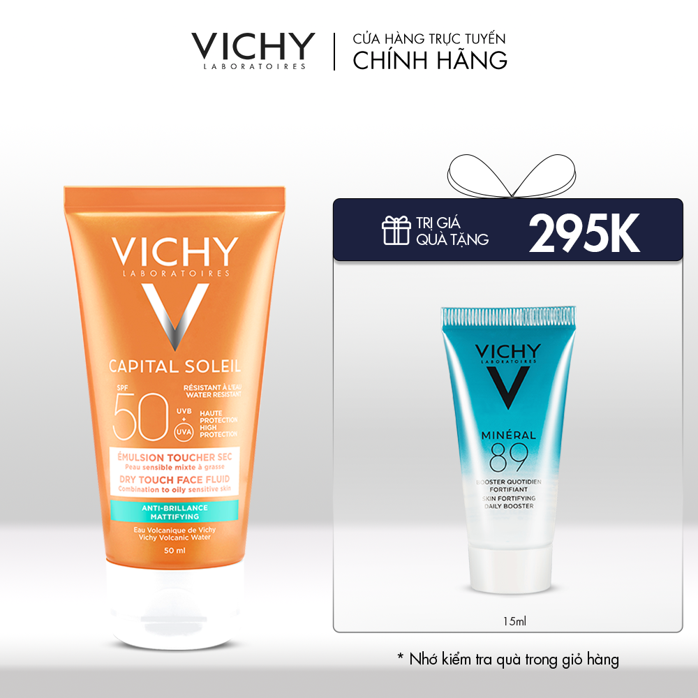 Deal 9_KEM CHỐNG NẮNG KHÔNG NHỜN RÍT CHO MỌI LOẠI DA CAPITAL SOLEIL DRY TOUCH