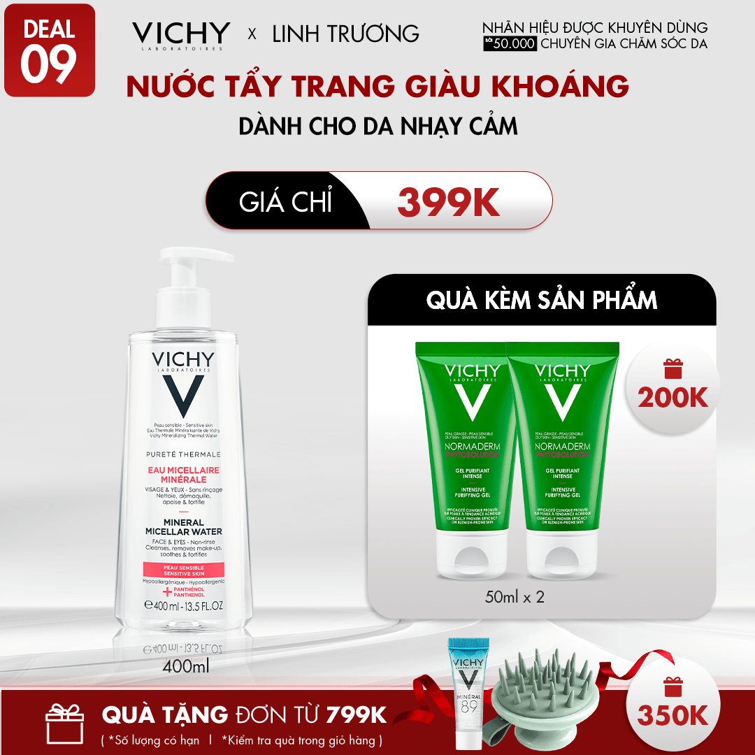DEAL 9_NƯỚC TẨY TRANG GIÀU KHOÁNG DÀNH CHO DA NHẠY CẢM