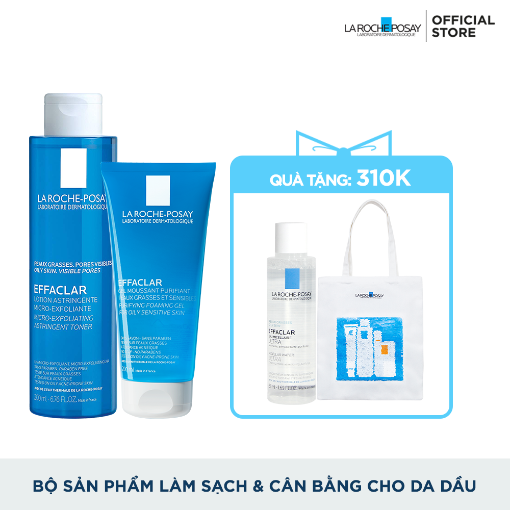 BỘ SẢN PHẨM LÀM SẠCH VÀ CÂN BẰNG CHO DA DẦU