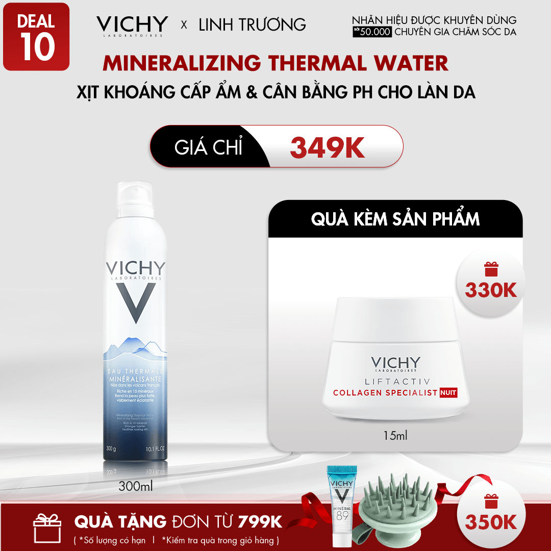 DEAL 10_MINERALIZING THERMAL WATER XỊT KHOÁNG CẤP ẨM & CÂN BẰNG PH CHO LÀN DA
