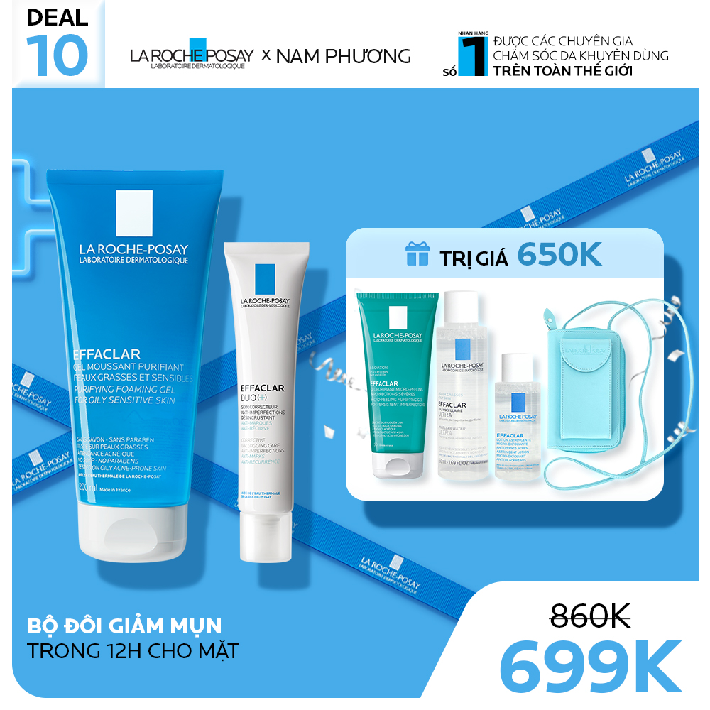 DEAL 10_ BỘ ĐÔI GIẢM MỤN TRONG 12H CHO MẶT VÀ CƠ THỂ