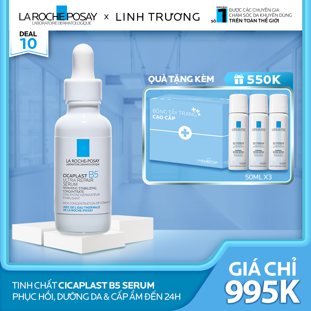 DEAL 10_ TINH CHẤT CICAPLAST B5 SERUM PHỤC HỒI, DƯỠNG DA & CẤP ẨM ĐẾN 24H.
