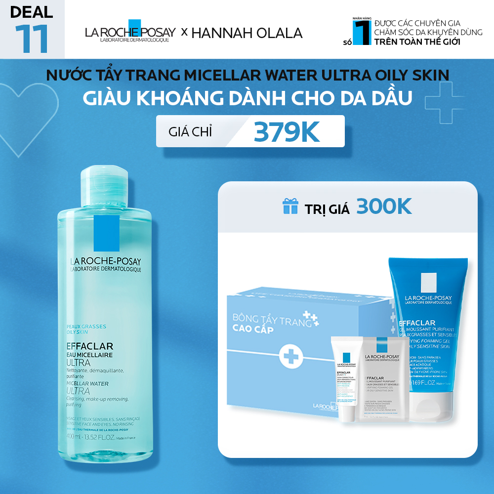 DEAL 11_NƯỚC TẨY TRANG MICELLAR WATER ULTRA OILY SKIN GIÀU KHOÁNG DÀNH CHO DA DẦU