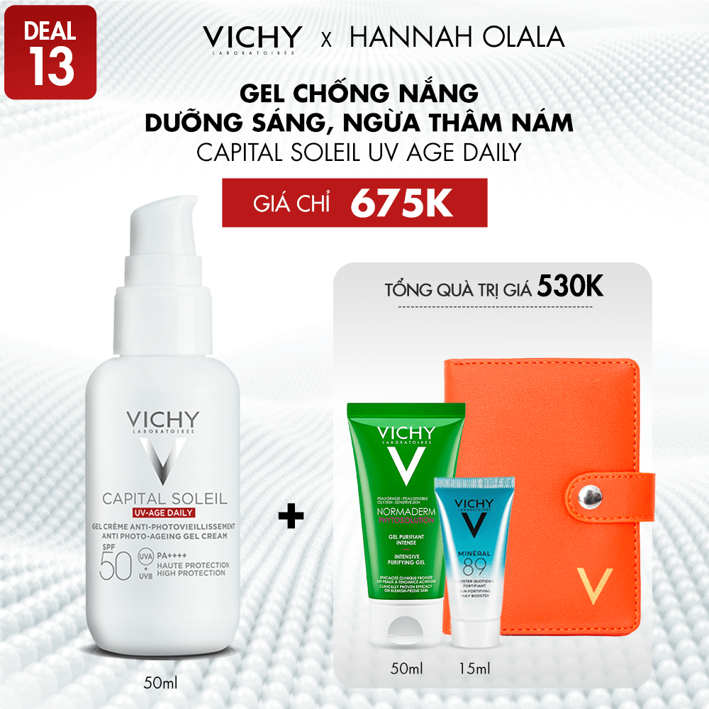 DEAL 13_GEL CHỐNG NẮNG DƯỠNG SÁNG, NGỪA THÂM NÁM CAPITAL SOLEIL UV AGE DAILY