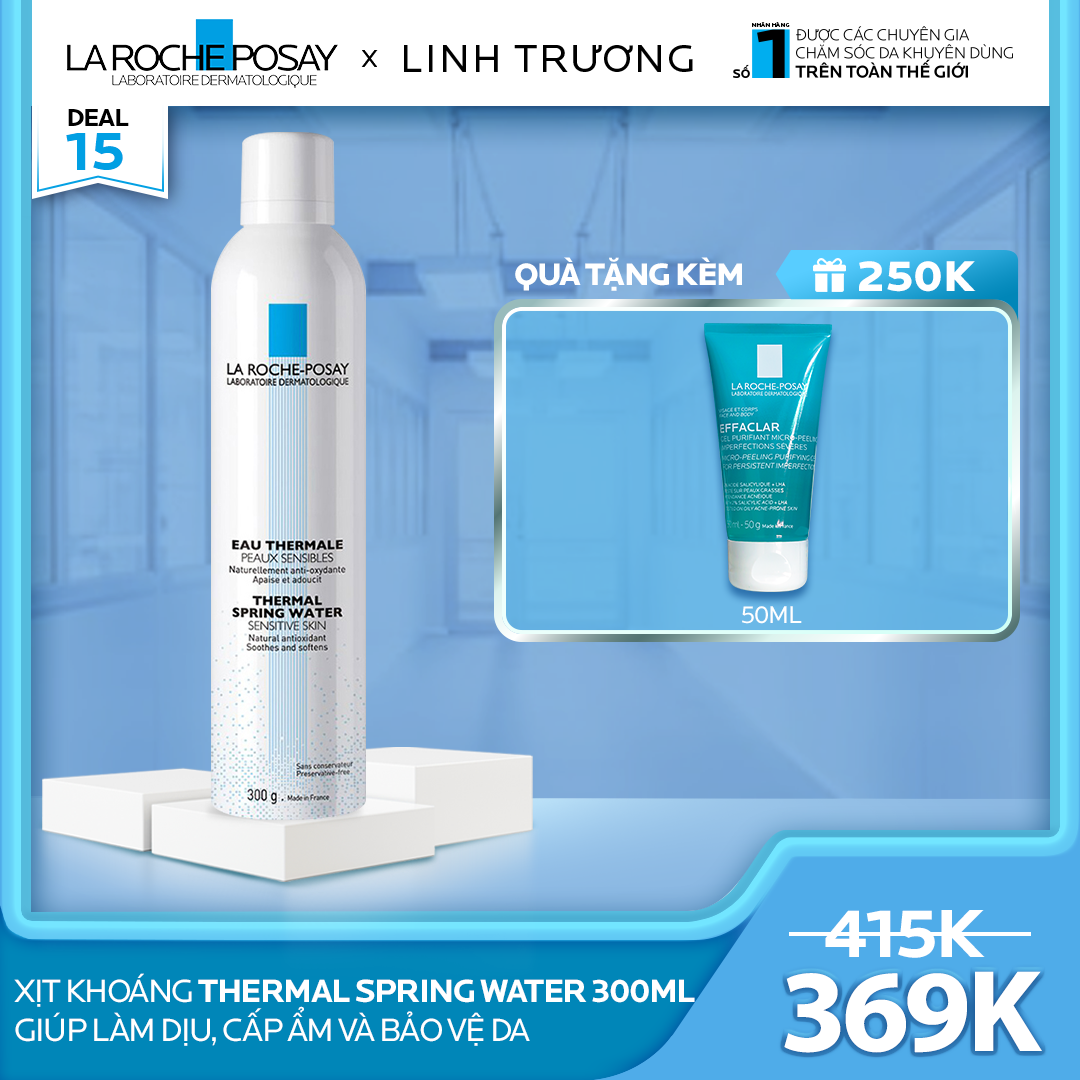 DEAL 15_XỊT KHOÁNG THERMAL SPRING WATER GIÚP LÀM DỊU, CẤP ẨM VÀ BẢO VỆ DA
