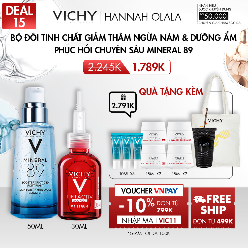 DEAL 15_BỘ ĐÔI TINH CHẤT GIẢM THÂM NGỪA NÁM & DƯỠNG ẨM PHỤC HỒI CHUYÊN SÂU MINERAL 89