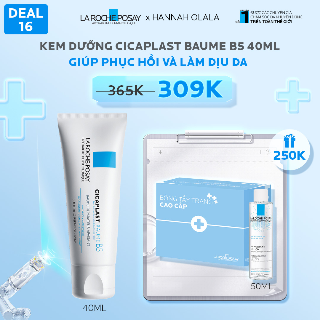 DEAL 16_KEM DƯỠNG CICAPLAST BAUME B5 40ML GIÚP PHỤC HỒI VÀ LÀM DỊU DA