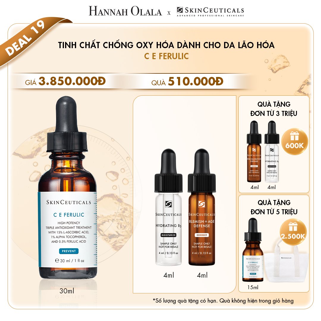 [Hannah x Jul] TINH CHẤT CHỐNG OXY HÓA dành cho da lão hóa C E FERULIC