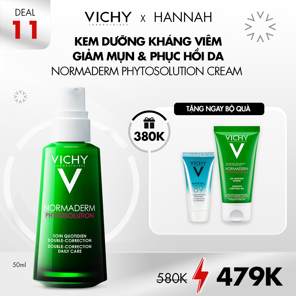 DEAL 11_KEM DƯỠNG KHÁNG VIÊM, GIẢM MỤN & PHỤC HỒI DA NORMADERM PHYTOSOLUTION CREAM
