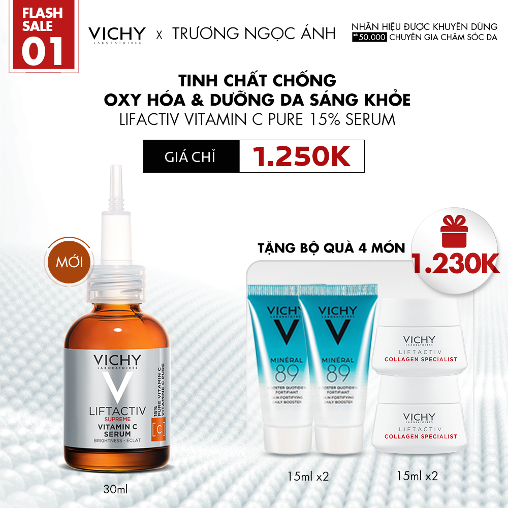 FLASHSALE 1_TINH CHẤT CHỐNG OXY HÓA & DƯỠNG DA SÁNG KHỎE LIFACTIV VITAMIN C PURE 15% SERUM