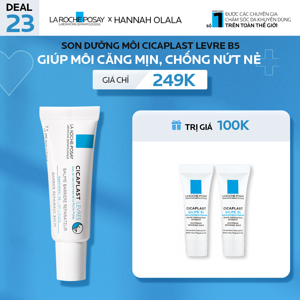 DEAL 23_SON DƯỠNG MÔI CICAPLAST LEVRE B5 GIÚP MÔI CĂNG MỊN, CHỐNG NỨT NẺ
