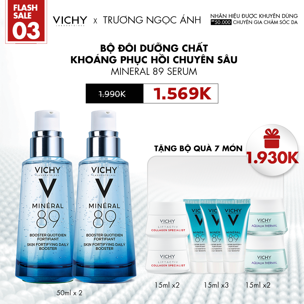 FLASHSALE 3_BỘ ĐÔI DƯỠNG CHẤT KHOÁNG PHỤC HỒI CHUYÊN SÂU MINERAL 89 SERUM